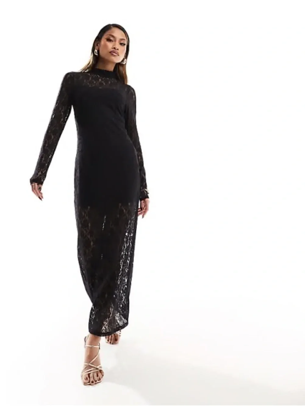 abercrombie black lace dress Abercrombie & Fitch Black Lace Dress Size Xxsp